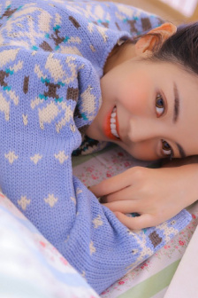 白桃美人一片式A字半身裙